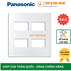 Mặt 4 thiết bị Panasonic WEV68040SW Wide