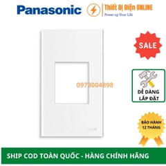 Mặt cho ổ căm đơn 3 chấu Panasonic WEV680290SW Wide