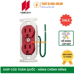 ME2851R Meikosha Ổ cắm đôi 3 chân 15A 125V 2P+E Receptacle