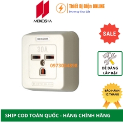 ME8603W Meikosha Ổ cắm đơn 3 chân dẹt 30A gắn nổi