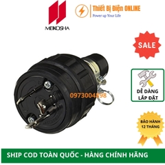 MH2578 Meikosha Phích cắm cao su 3 chân khóa 30A 250V 2P+E Locking plug