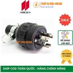 MH2583 Meikosha Phích cắm 3 chân khóa cao su 20A 250V 3P Locking Plug