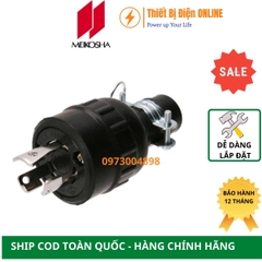 MH2589 Meikosha Phích cắm 3 chân khóa 15A 125V 2P+E cao su Locking plug
