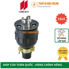 MH2594 Meikosha Phích cắm cao su 4 chân khóa 30A 250V 3P+E kín nước Locking plug