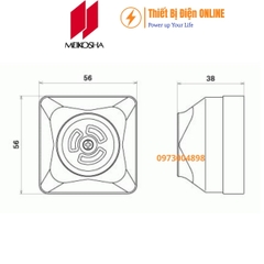 MH2883 Meikosha Ổ cắm 3 chấu khóa 15A 125V 2P+E loại nổi Locking socket