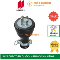 MP2536 Meikosha Phích cắm cao su 4 chân 15A 250V 3P+E