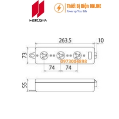 MR2933 Meikosha Ổ cắm có dây kéo dài 3P 20A 250VAC