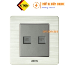Ổ cắm điện thoại đôi V6 UTEN V6.0G-2TEL