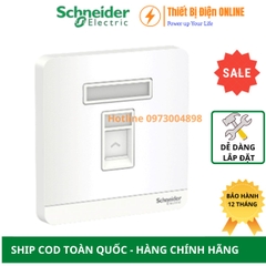 Ổ cắm điện thoại Schneider E8331RJS4_WE_G19 AvatarON màu trắng