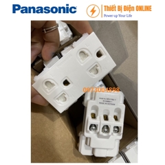 Ổ cắm đôi 3 chấu Panasonic WEV1582SW, WEV1582-7sw Wide
