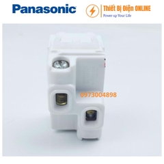 Ổ cắm đơn 2 chấu Panasonic WEV1081SW, WEV1081-7sw Wide