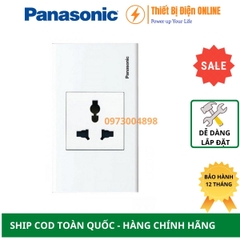 Ổ cắm đa năng 3 chân 13A Panasonic WEGP1041SW-1 Wide