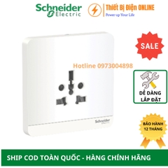 Ổ cắm đơn đa năng Schneider E83426TS_WE_G19 AvatarON màu trắng