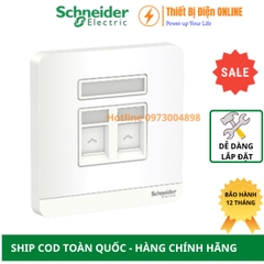 Ổ cắm mạng Lan Cat5e đôi  Schneider E8332RJS5_WE_G19 AvatarON màu trắng