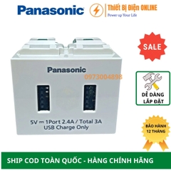 Ổ cắm USB đôi Panasonic WEF11821W Wide