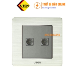 Ổ cắm Tivi đôi V6 UTEN V6.0G-2TV