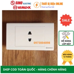 S18U Ổ cắm đơn 2 chấu Sino Vanlock S18