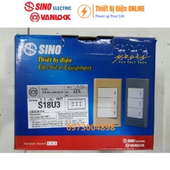 S18U3 Ổ cắm ba 2 chấu Sino Vanlock S18