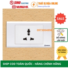 S18UAM Ổ cắm đa năng 3 chấu  Sino Vanlock S18