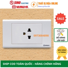 S18UE Ổ cắm đơn 3 chấu Sino Vanlock S18