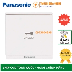 WMF224-VN Panasonic Nút nhấn mở cửa Moderva vuông màu trắng
