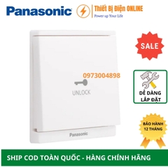 WMF224-VN Panasonic Nút nhấn mở cửa Moderva vuông màu trắng