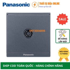 WMF301MYH-VN Panasonic Ổ cắm Tivi Moderva vuông xám ánh kim
