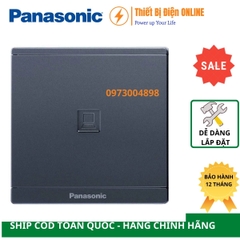 WMF421MYH-VN Panasonic Ổ cắm mạng internet Cat5e Moderva vuông xám ánh kim