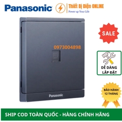 WMF421MYH-VN Panasonic Ổ cắm mạng internet Cat5e Moderva vuông xám ánh kim