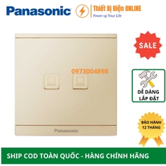 WMF422MYZ-VN Panasonic Ổ cắm mạng internet đôi Cat5e Moderva vàng ánh kim