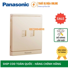WMF422MYZ-VN Panasonic Ổ cắm mạng internet đôi Cat5e Moderva vàng ánh kim