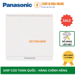 WMF501-VN Panasonic Công tắc đơn 1 chiều Moderva vuông màu trắng