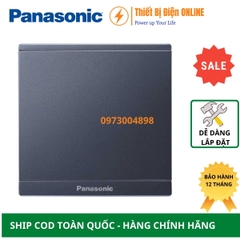 WMF501MYH-VN Panasonic Công tắc đơn 1 chiều Moderva vuông xám ánh kim