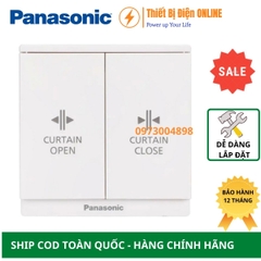 WMF533-VN Panasonic Nút nhấn điều khiển rèm cửa Moderva màu trắng