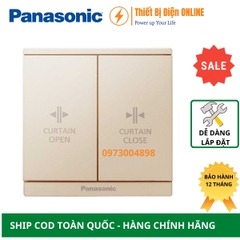 WMF533MYZ-VN Panasonic Nút nhấn điều khiển rèm cửa Moderva màu vàng ánh kim