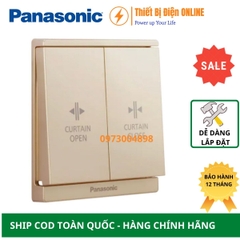 WMF533MYZ-VN Panasonic Nút nhấn điều khiển rèm cửa Moderva màu vàng ánh kim