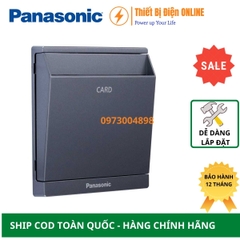 WMF535MYH-VN Panasonic Công tắc chìa khóa thẻ khách sạn Moderva vuông xám ánh kim