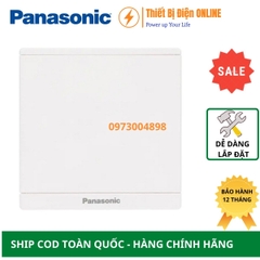 WMF6891-VN Panasonic Mặt bịt kín vuông Moderva che trơn màu trắng