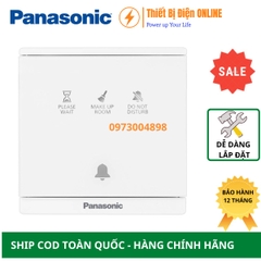 WMF936-VN Panasonic Nút nhấn chuông có đèn báo " không làm phiền" " Dọn phòng" " Vui lòng đợi" màu trắng Moderva