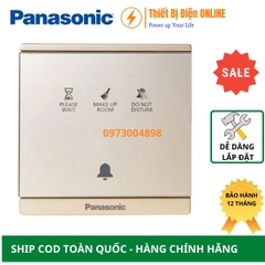 WMF936MYZ-VN Panasonic Nút nhấn chuông Moderva có đèn báo " không làm phiền" " Dọn phòng" " Vui lòng đợi" màu vàng ánh kim