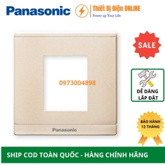 WMFV7812MYZ Panasonic Mặt vuông 2 thiết bị Moderva màu vàng ánh kim