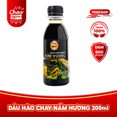 Mini Dầu Hào Chay Nấm Hương chuẩn ngon 200ml - Shiitake Oyster Sauce