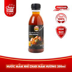 Mini Nước Mắm Nhĩ Chay Nấm Hương vị đậm đà 200ml - Mini Special Shiitake Vegan Fish Sauce