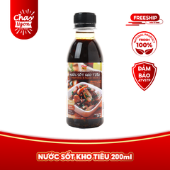 Nước Sốt Kho Tiêu Chay Ngon Chuẩn Vị Chai 200ml - Vegetables & Pepper Sauce