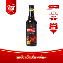 Nước Sốt Ướp Nướng Chay Ngon Hùng Phát Chai 500ml - Barbecue Sauce