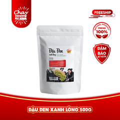 Đậu Đen Xanh Lòng Gói 500g - Black Beans with Green Kernels