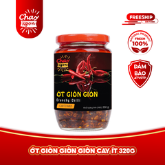 Ớt Giòn Giòn Cay Ít 320g - Mild Crunchy Chilli