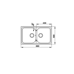 Chậu Đá Granstone Màu Đen Hafele HS19-GEN2R90