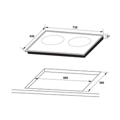 Bếp Từ Âm 2 Vùng Nấu Hafele HC-I3732A