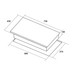 Bếp từ lắp âm 2 vùng nấu Hafele HC-I73241B